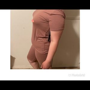 Simple Two Piece Plus Size